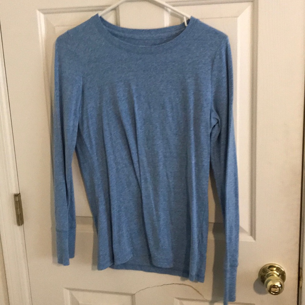 Long sleeve blue shirt